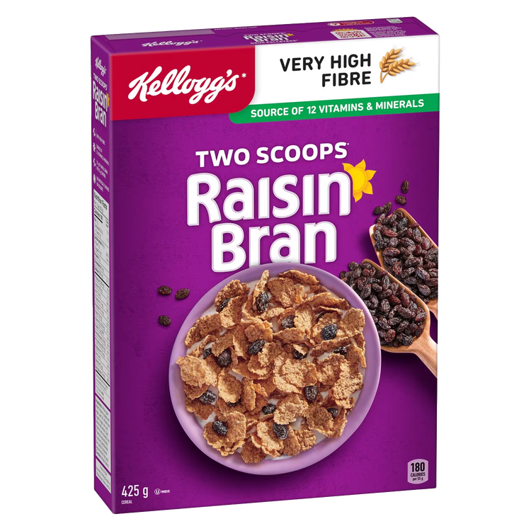 Kellogg&#39;s Two Scoops Raisin Bran® box